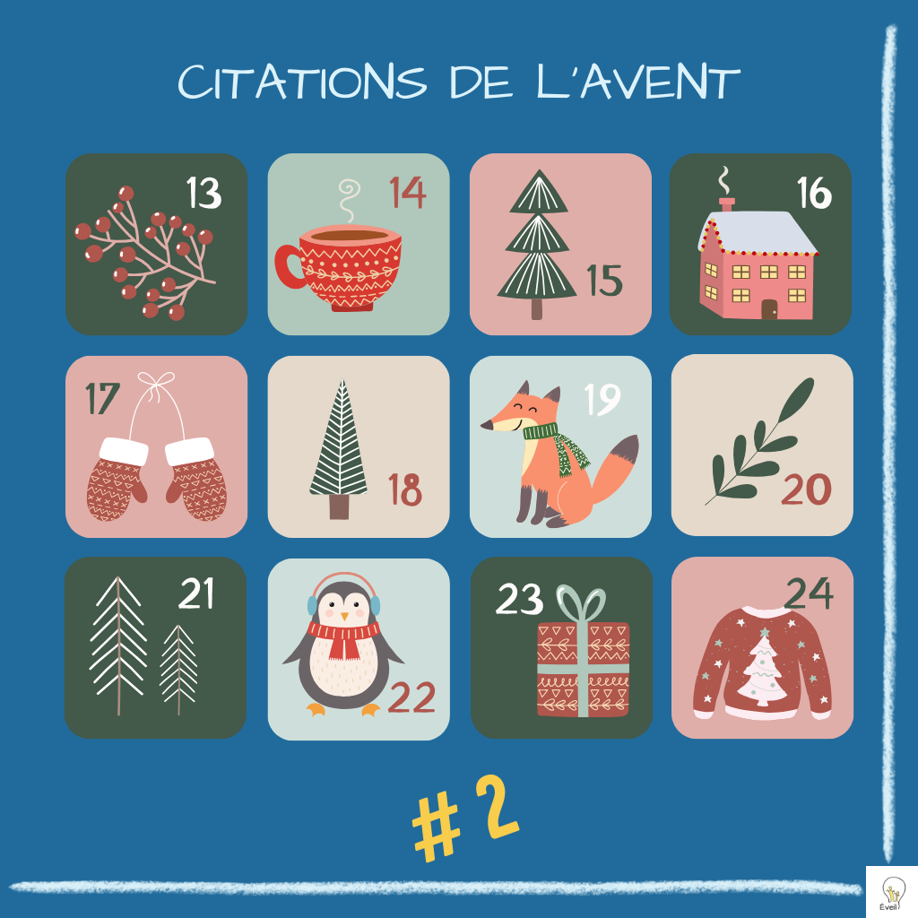Lire la suite à propos de l’article Calendrier de l’Avent – 2