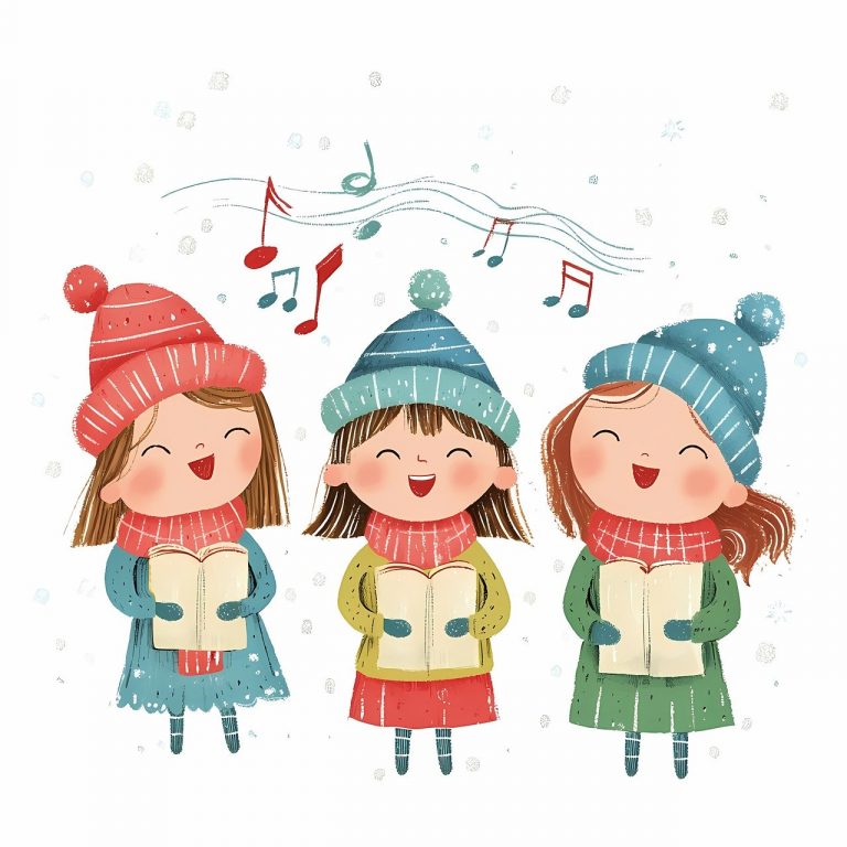 3-fillettes-chantant-noël